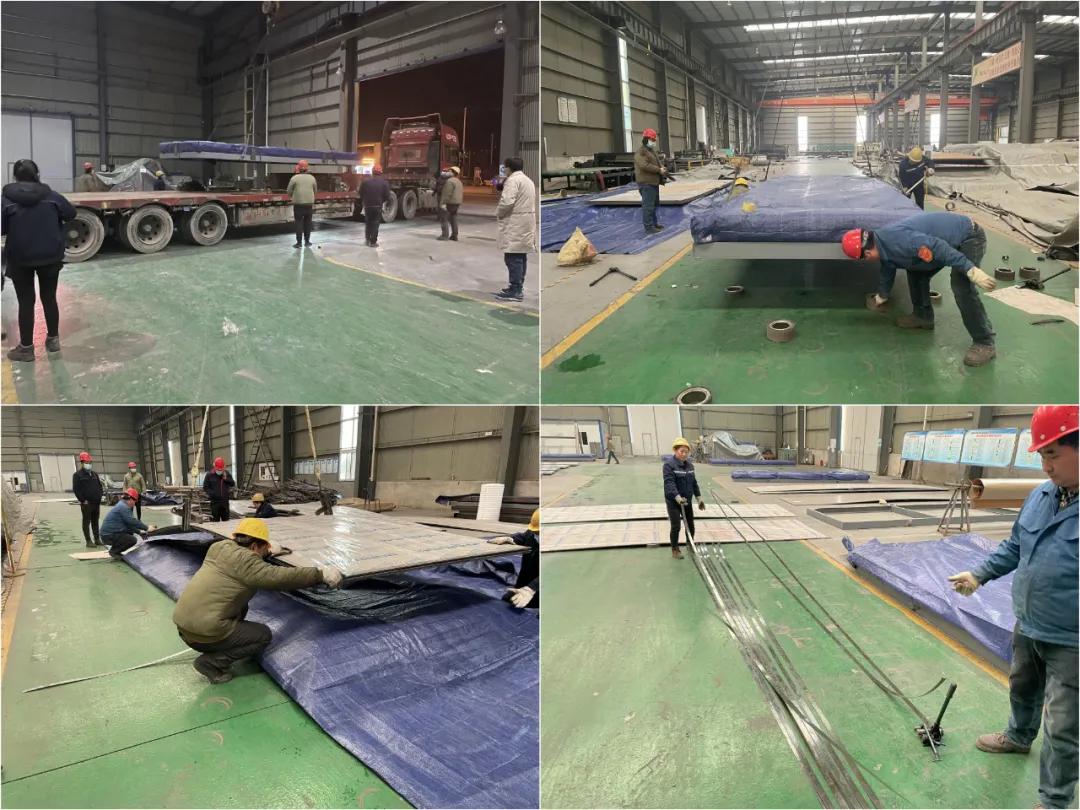 钛程集团首批发往柬埔寨西哈努克港复合材料顺利出厂
